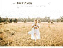 Tablet Screenshot of prairieyogi.com